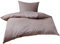 Mako Satin Damast Paisley Bettwäsche Garnitur Davos 135x200 + 80x80 Gold braun - grau
