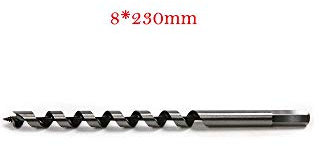 Auger Drill Bit MASO Hex Shank Wood Auger Drill Bit 8 mm Drills Bits 230 mm Long (PACK OF 1 PCS)
