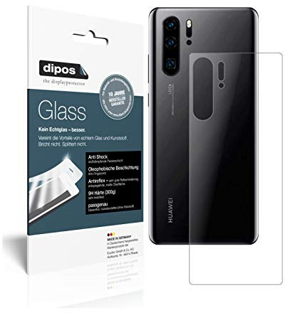 dipos I 2X Protector de Pantalla Mate Compatible con Huawei P30 Pro Trasero Vidrio Flexible Cristal Proteccion 9H