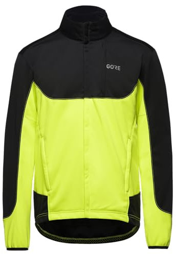 GOREWEAR C5 GORE® WINDSTOPPER® Thermo Trail Veste, Black/Neon Yellow, M