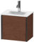 Duravit XViu 4030 Waschtischunterbau wandhängend, 1 Tür Anschlag rechts, für Waschtisch Viu 073345, 430x310 mm, Farbe (Front/Korpus): schwarz matt/amerik.nussbaum - XV4030RB213