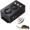 Angveirt Under Hood Rodent Repeller Battery Operated Rodent Pest Repellent Mouse Rat Repeller Electronic Ultrasonic Mice Repeller with Strobe Lights Deterrent Under Hood Animal Repeller
