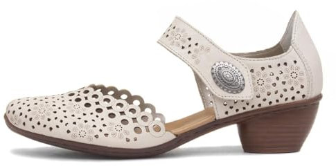 Rieker Pia Womens Open Court Shoes 36 EU Cream