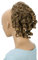 CAISHA Haarteil Haargummi Lena Hochsteckfrisuren Brautfrisuren Voluminös Gelockt Unordentlich Dutt Kunstfaser DM17cm Hellbraun Mix G9L