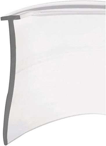 Framed Shower Door Drip Sweep Framed Shower Door Bottom Seal,Clear Vinyl,36 Long Cut to Fit