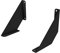 INOXLM Support d'étagère mural | Support d'étagère en fer | Étagère d'angle | Support d'étagère | 2 pièces (Large - 20 cm, noir)