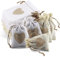 Ericrise 20 Stück Sackleinen Taschen, Kordelzug Beutel Geschenksäckchen Kleine Säckchen Herz Motiv Schmuck Candy Pouch für Hochzeit Geburtstag Weihnachten Party DIY Handwerk, 10 * 15mm