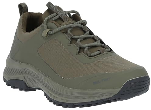 Mil-Tec Tactical Sneaker • Taktische Sportschuhe mit Meshmaterial & Dämpfung • Atmungsaktive Laufschuhe mit antibakterieller Einlegesohle • Leichte Sneakers für Outdoor, Arbeit & Trekking