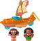 Fisher-Price Little People Kleinkindspielzeug Disney Prinzessin Moana & Mauis Kanu-Segelboot mit Figuren für Rollenspiele, ab 18 Monaten ​