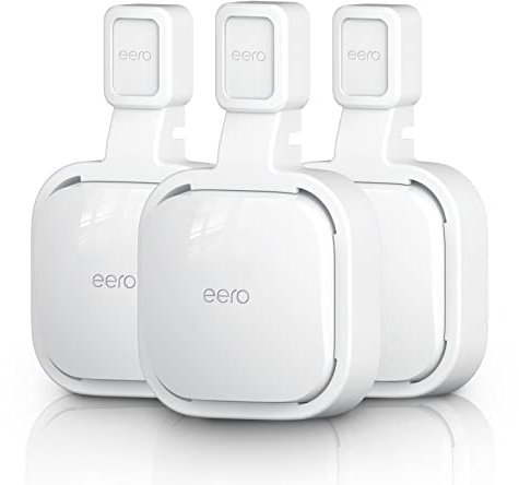 sootozy 3Pack Wall Mount Holder for eero Pro 6e/Pro 6 Mesh Wi-Fi System, Tri-Band Mesh, Wi-Fi Router Wire Organizer