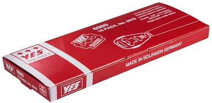 YES Hornhauthobelklingen, 10 Packungen mit je 10 Klingen, Made in Solingen
