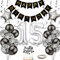 Yunchu Online Luftballon 15. Geburtstag Dekoration 15 Jahr Junge Mädchen Black and Silber Party Deko 15. Geburtstag Junge Party Deko 15 Geburtstag Mädchen Deko Geschenk 15 jahre Geburtstag deko Ballon