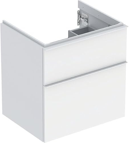 Geberit Waschtischunterschrank iCon 59,2x61,5x47,6cm, 2 L, we. ma/Gr we. ma