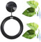 SunGrow Betta Ring- und Blätter-Hängematten, 2 künstliche Fischblätter, Laichboden, Brut- und Ruhebett, Futterplatz, Versteck-Ornament und Aquarium-Dekoration, schwarzer Kreis-Futterspender mit