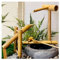 JTWWDM Décoration La Fontaine d'eau en Bambou Détaché, Paysage La Cascade Paysage Nautique Feng Shui, Kit Fontaine en Bambou Style Jardin Japonais, Fait La Main avec Pompe