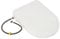 TONFEION Bidet Toilet Seat D Shape, Toilet Seats Bidet with Non Electric Self Cleaning Dual Nozzles Separated Rear (Feminine/Posterior Wash) Soft Closed Toilet Seat Combined Toilet Bidet, White