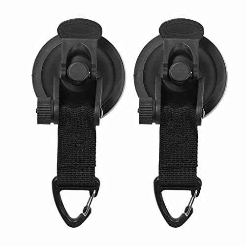 Robuste Saugnäpfe mit Haken für Auto, Zelt, Saugnapf, Markise, Windschutzscheibe, Camping, Plane, Boot, Wohnmobil, 2 Stück
