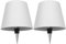 GZKPL Lot de 2 lampes LED rechargeables sans fil pour bouteille, 3 couleurs, intensité variable, lampe de table tactile pour n'importe quelle bouteille, bar, restaurant, maison, bureau (blanc)