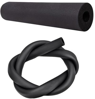 Heating Pipe Insulation ID 6 13 16 20 25 32 43 50 63 76 90 110mm Self-Adhesive Foam Pipe Insulation Easy to Cut Home Tube Isolierung Rubber Hose für Heiß- Und Kaltwasser-Rohrisolierung 1 Piece Black(I
