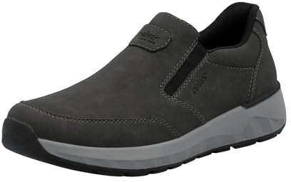 Rieker 11550-45 Herren Slipper Synthetik grau grau