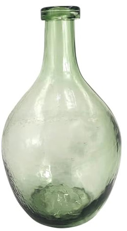 Dame Jeanne en Verre Grand modèle, modèle Vert fumé, Forme Bouteille, Hauteur 37 cm