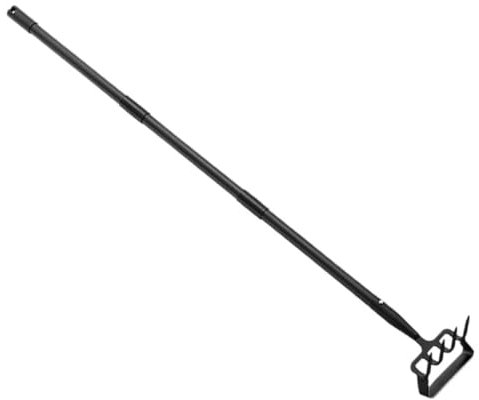 Hemobllo Unkraut Rechen Landschaft Jäter Hacke Rasenbelüfter Gras Grubber Sprüher Rechen Mit Stiel Gartenrechen Rechen Für Rasen Spreizerde Rechen Gartengeräte Black Rostfreier Stahl
