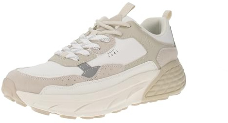 Jeep Sneakers Bianca in Ecopelle e Camoscio da Uomo - 44