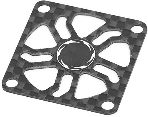 ZAWELIYO Carbon Fiber RC Motor Cooling Fan Cover - Ultra Light Heat Dissipation Protector for 1/8 1/10 RC Cars, RC Cooling Fan Cover (40mm)