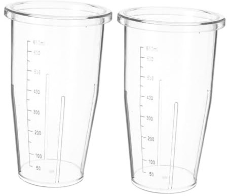 Operitacx 2 Vasos De Repuesto para Licuadora Vasos Graduados De 650 Ml Compatibles con Varias Licuadoras para Preparar Batidos