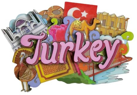 Kühlschrankmagnet Türkei, 3D-Tourismus-Souvenir, Kühlschrankdekoration, Bastel-Kollektion