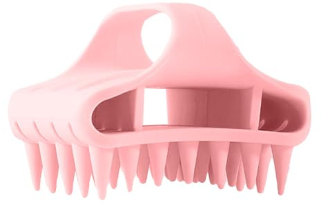 Silikon Kopfhautbürste Manuelle tragbare Silikonborsten | Hautfreundliche Kopfhautbürste Handlich, wasserdicht, sanft, weich, flexibel für Dusche, tägliche Kopfmassage, alle