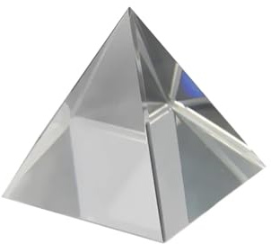 Optisches Kristallglas, Glasprisma der ägyptischen Pyramiden – 50 mm dreieckiger Lichtleiter for Fotografie, Wissenschaft und Heimdekoration