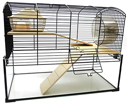 Little Friends Mayfair Gerbilarium Cage with Accessories, 51.5 x 28 x 40 cm