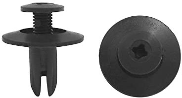 sourcing map 30 x Kunststoff Nieten Spreiznieten verlängert Schraube Verschluss Bumper Clip 6mm für Auto