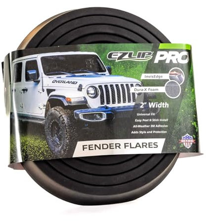 EZ-Lip Flares XL Breite Version Universal Radlaufleisten Kotflügel Verbreiterungen Flexible Fender aus Gummi