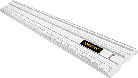 POWERTEC 24 Inch Machinist Aluminum Straight Edges, with .001'' Tolerance for Checking Surface Warp, Marking/Scribing Lines - Used w/Feeler Gauges for Automotive Repairs, Cylinder Head Checks (71227)