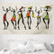 ABAKUHAUS Afro Wandteppich und Tagesdecke, Clan Dancer Ethnic aus Weiches Mikrofaser Stoff Waschbar ohne Verblassen Digitaldruck, 230 x 140 cm, Beige Schwarz
