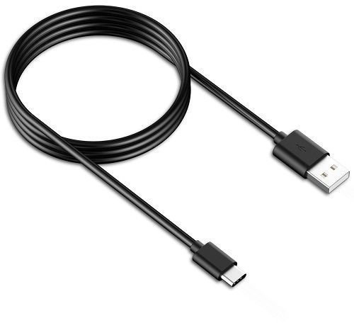 Just Accessories® Replacement USB Type C Cable Compatible For Samsung Galaxy A20 / A20e USB-C Phone Charger Charging Power Lead (2m 2 Metre, Black)