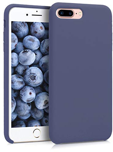 kwmobile Hülle kompatibel mit Apple iPhone 7 Plus/iPhone 8 Plus Hülle - Silikon Handy Case - Handyhülle weiche Oberfläche - kabelloses Laden - Flieder