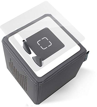 yabaduu Schutzfolie 2er Set Schutzcover für Toniebox Passgenau Selbstklebend Transparent Matt Folie für Kinder Spielzeug F08 (Transparent, Ohne Wunschname)