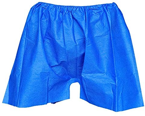 Maya Star 100 PCS Unisex Disposable Underwear Sauna Brief Shorts Safe Healthy for Travel Blue