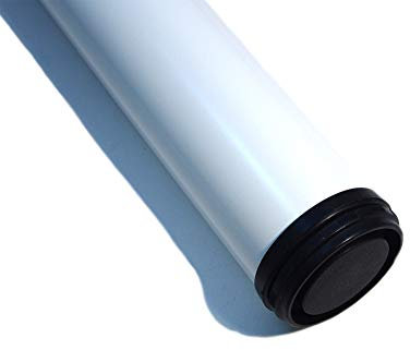4 x Tischfuß | Höhe 820-850 mm höhenverstellbar | Ø60 mm Weiß Tischbeine Möbelfuß Verstellfuß | Möbel Fuß Füße Schreibtischbeine |