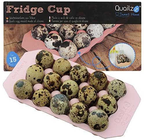 Fridge Cup - Strawberry | Quailzz - Wachteleierschale - Eierhalter Kühlschrank - Silikon abwaschbar wiederverwendbar
