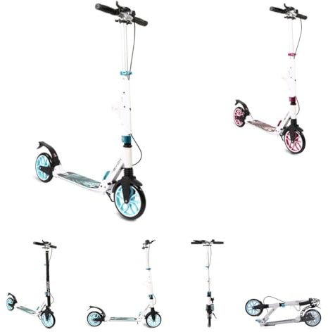 Byox Kinderroller Fiore klappbar Stoßdämpfer Flaschenhalter Bremse bis 100 kg blau