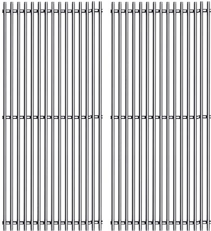 Dongftai Edelstahl-Grillrost-Ersatzteile für Traeger 22 Serie und Pit Boss Pellet-Grills (2 Stück für Traeger 22 Serie)