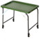 FOXCUP Carp ST5 Table de pêche pliante de luxe pour pêche à la carpe avec hauteur supplémentaire 60 x 40 x 39-59 cm Vert