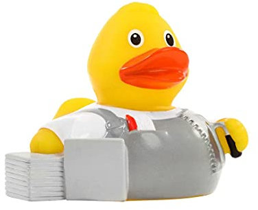 Schnabels Quietsche-Ente Fliesenleger - Starke Geschenkidee für alle Heim- und Handwerker, Fliesenleger und DIY-Fans
