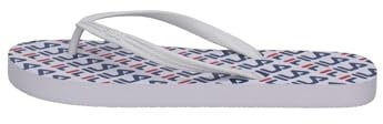 Fila Troy Logo Slipper Wmn, Mocassino Donna, Bianco, 38 EU