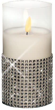 My Home LED-Kerze Glamour-Light flammenlose Kerze mit LED