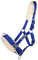 Kappzaum Halfter Nylonhalfter Longierhalfter QHP 5 Farben und 4 Grössen (Kobaltblau, Full Warmblut)